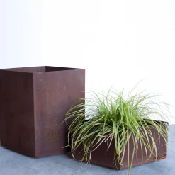 89,2 Portavaso in acciaio corten