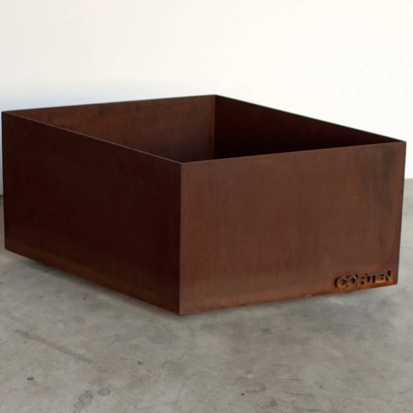 89,1 Portavaso in acciaio corten