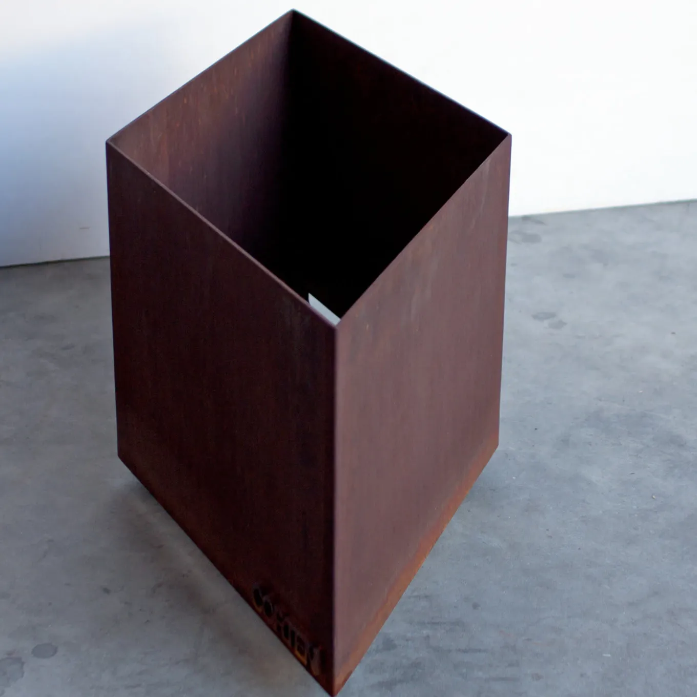 89,1 Portavaso in acciaio corten