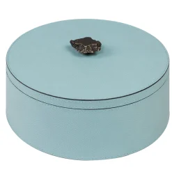 Ambretta Azzurro Scatola rotonda grande alta