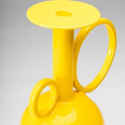 Anfora alta in ceramica gialla Algoritmo