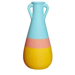 Anfora Cornelia XXL giallo-rosa e blu chiaro
