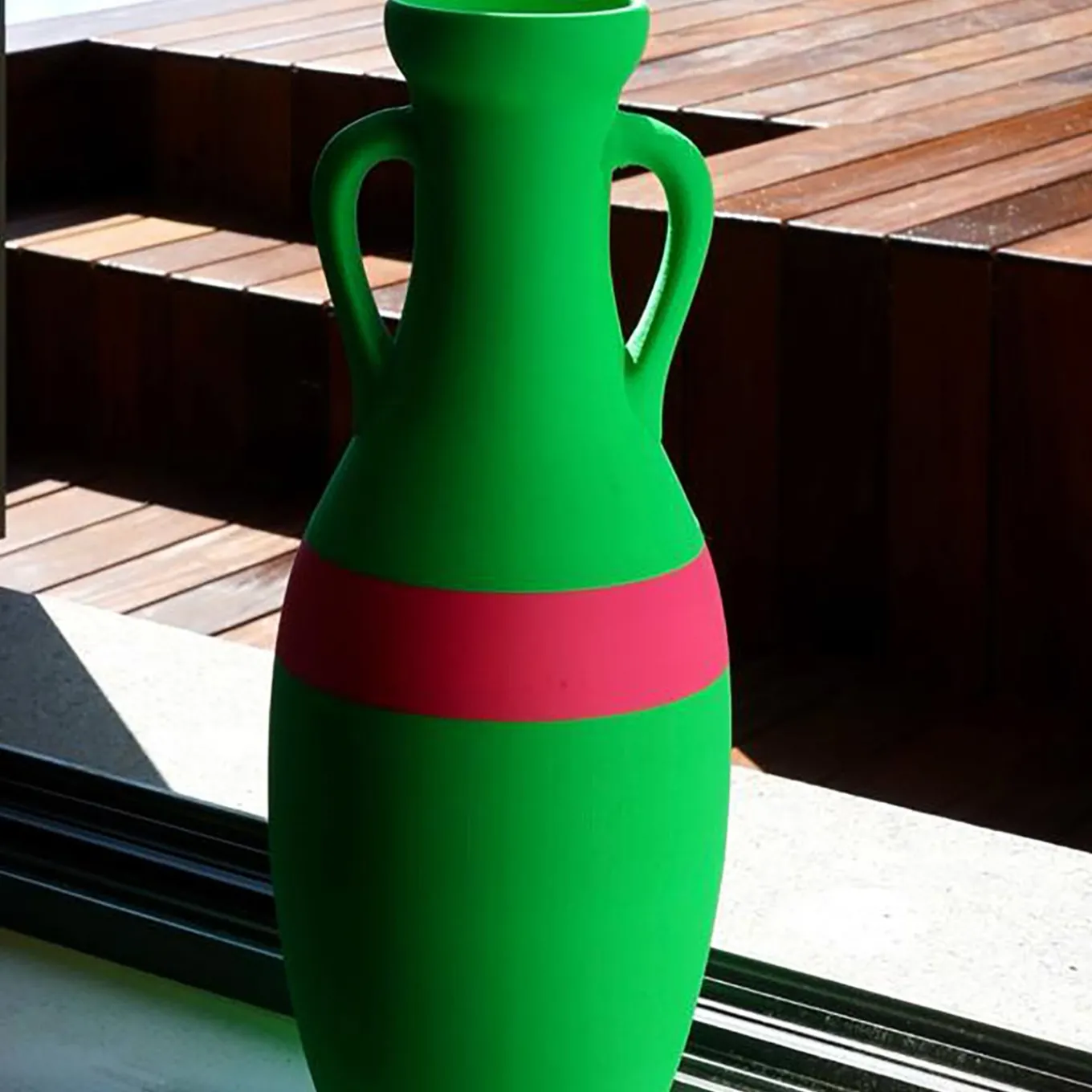 Anfora Giulio Cesare XL verde e fucsia