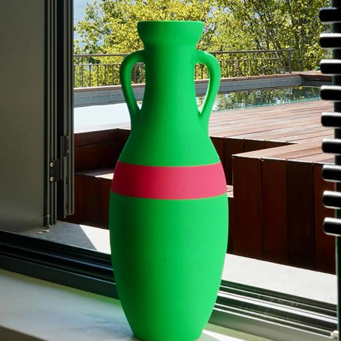 Anfora Giulio Cesare XL verde e fucsia