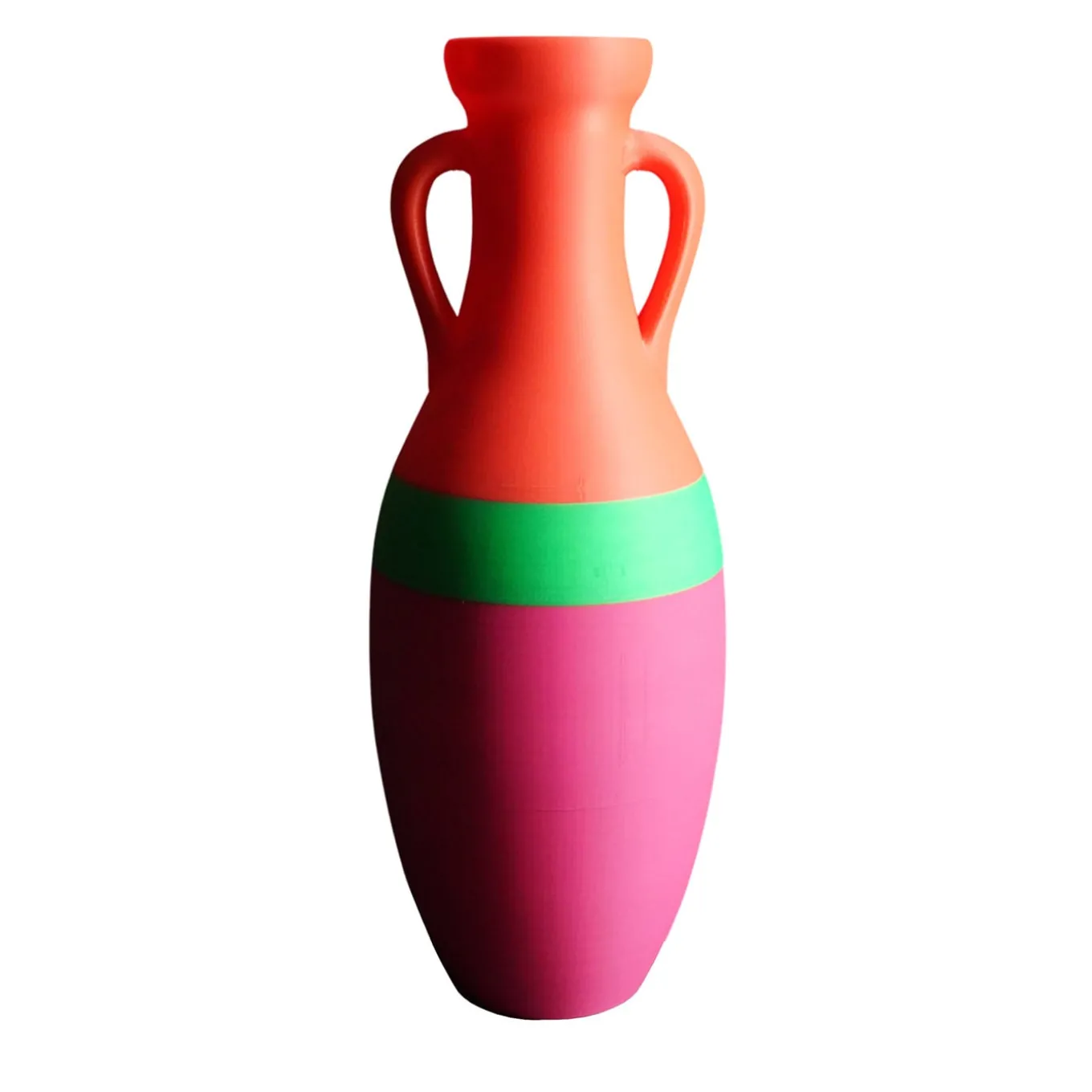 Anfora Giulio Cesare XL verde fucsia e arancio
