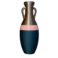 Anfora Giulio Cesare XXL nera, rosa e bronzo