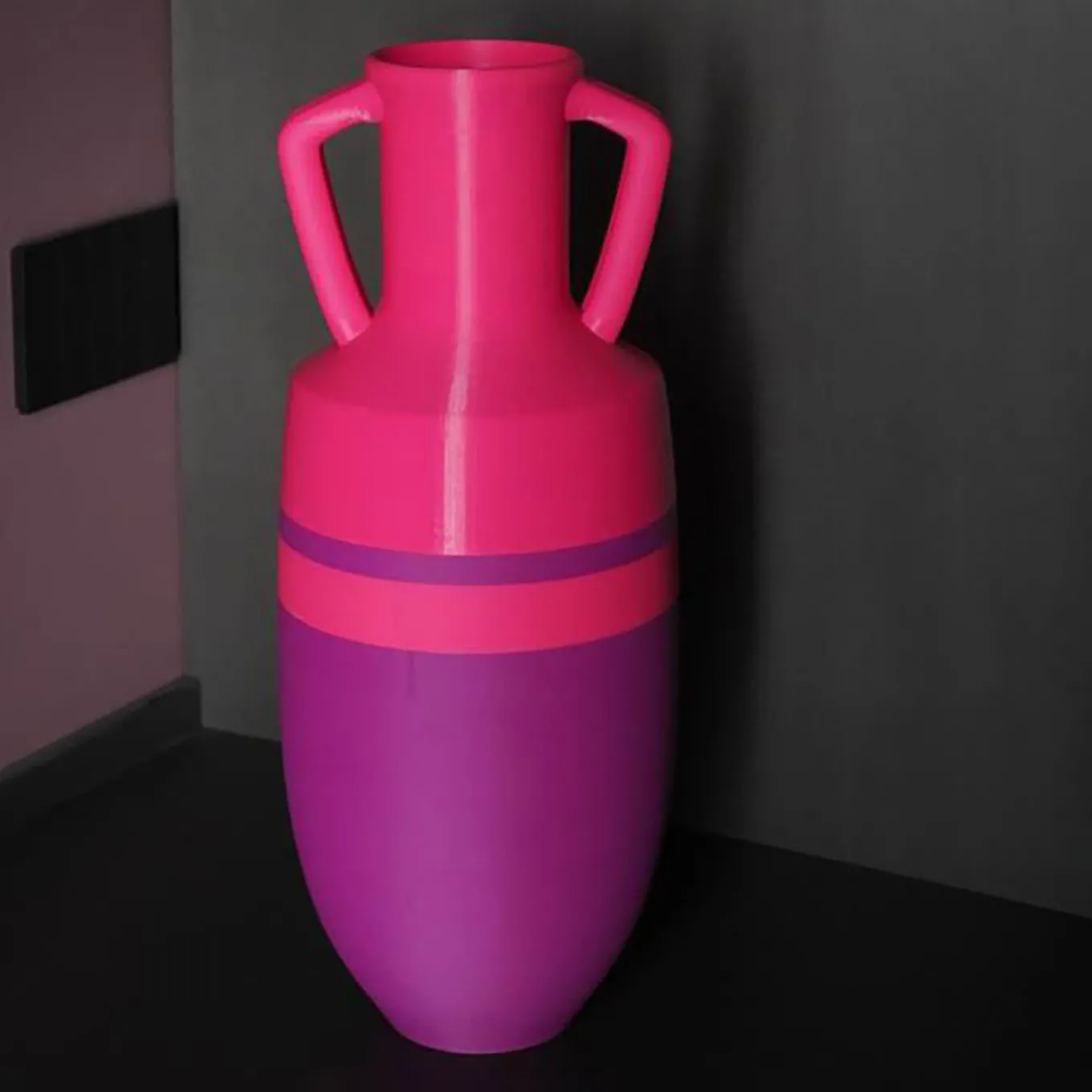 Anfora Ottaviano XL viola e fucsia