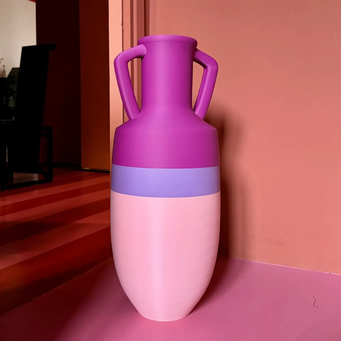 Anfora Ottaviano XXL Rosa Viola e Fucsia