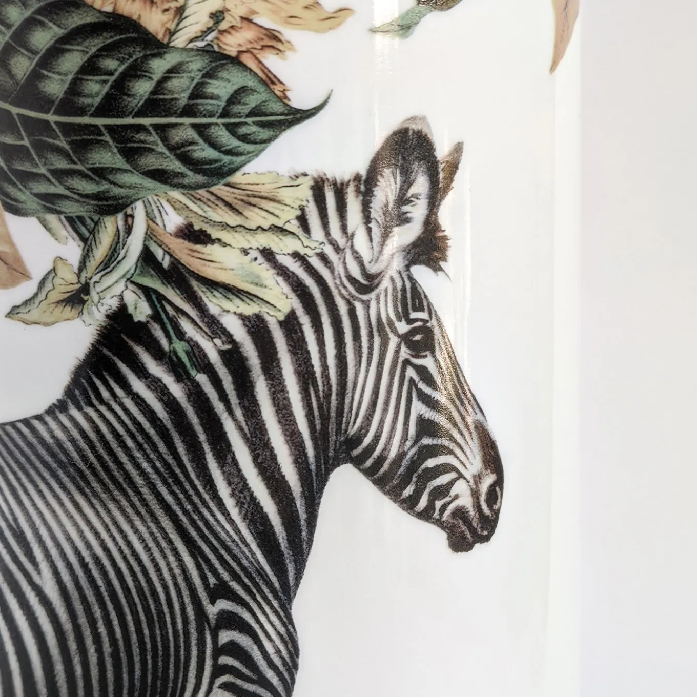 Animalia Vaso cilindrico in porcellana con zebra
