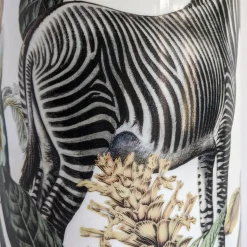 Animalia Vaso cilindrico in porcellana con zebra