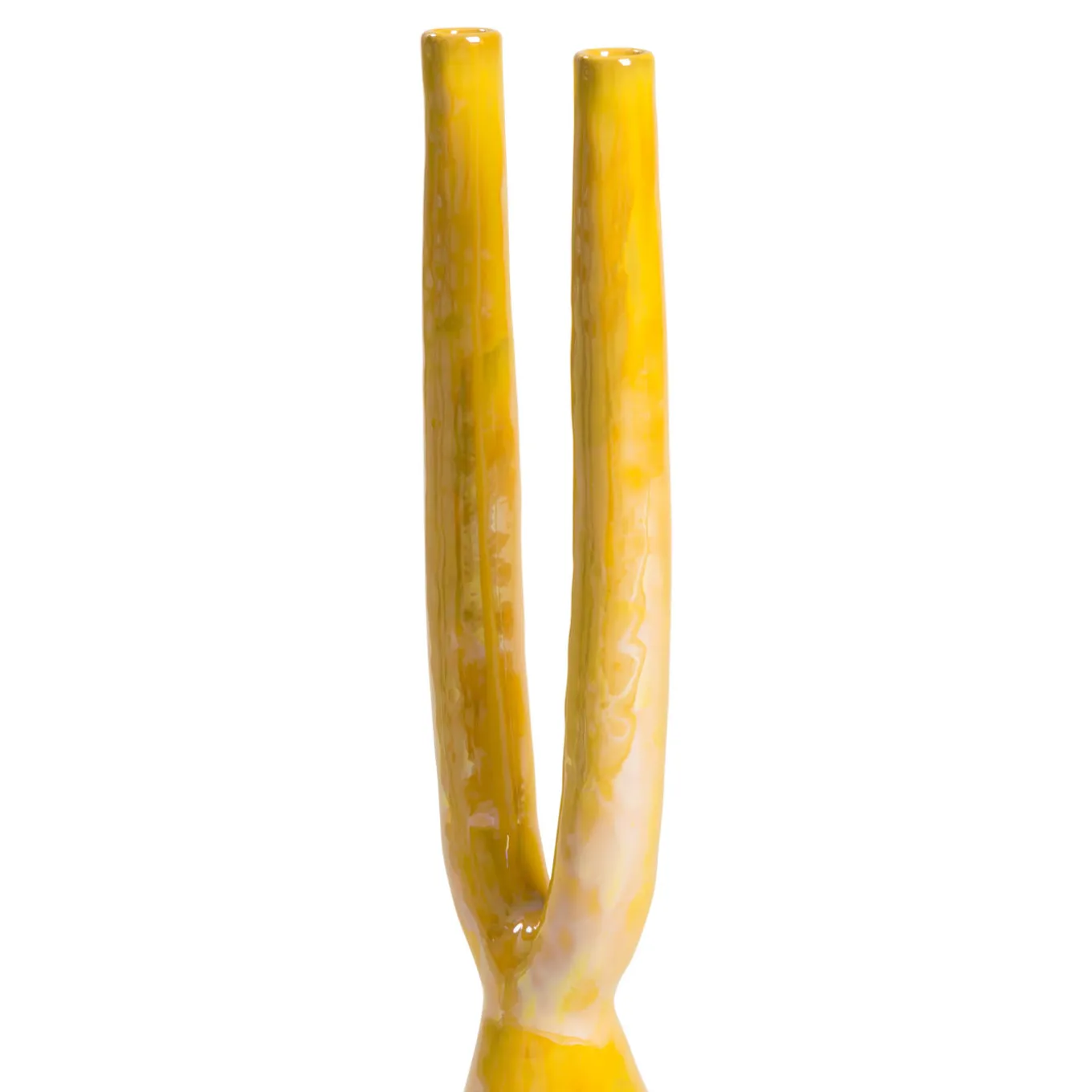 Arancia Candelabro in ceramica
