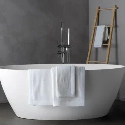 Asciugamano da bagno bianco Kanapa