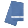 Asciugamano da bagno Pompidou in stile geometrico bianco e blu Assisi
