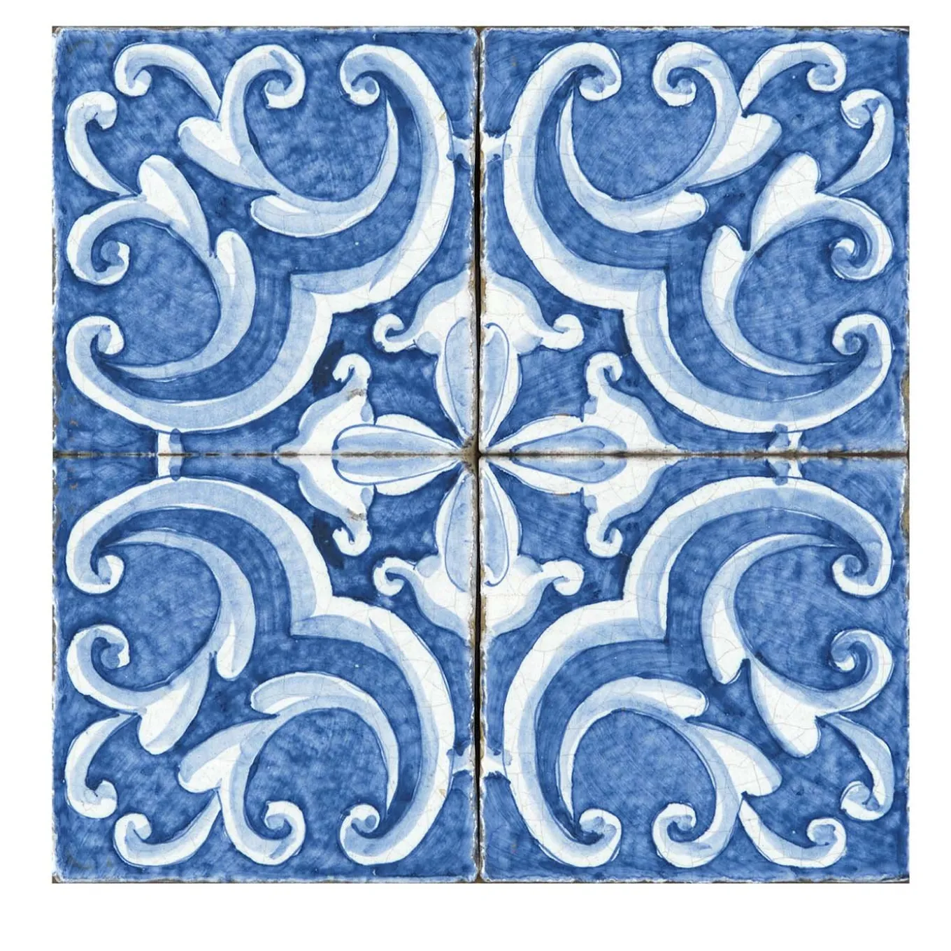 Blu Mare Set di 4 piastrelle #5