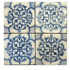 Blu Mare Set di 4 piastrelle #7