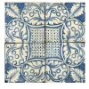 Blu Mare Set di 4 piastrelle #4