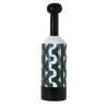 Bottiglia decorativa Bauhaus verde scuro