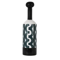 Bottiglia decorativa Bauhaus verde scuro