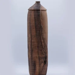 Bottiglia decorativa in legno Abbraccio
