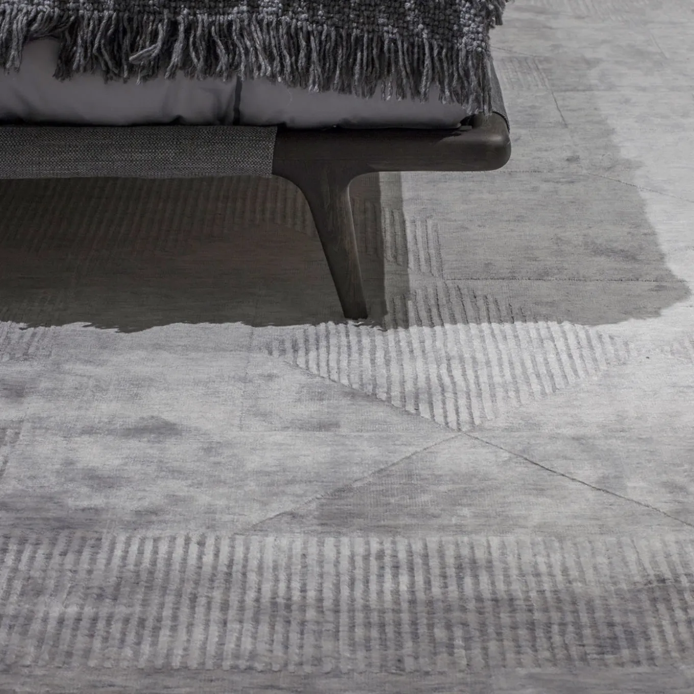 BSI 04 Tappeto Bamboo Iceberg Silvery di E. Garbin & M. Boglietti