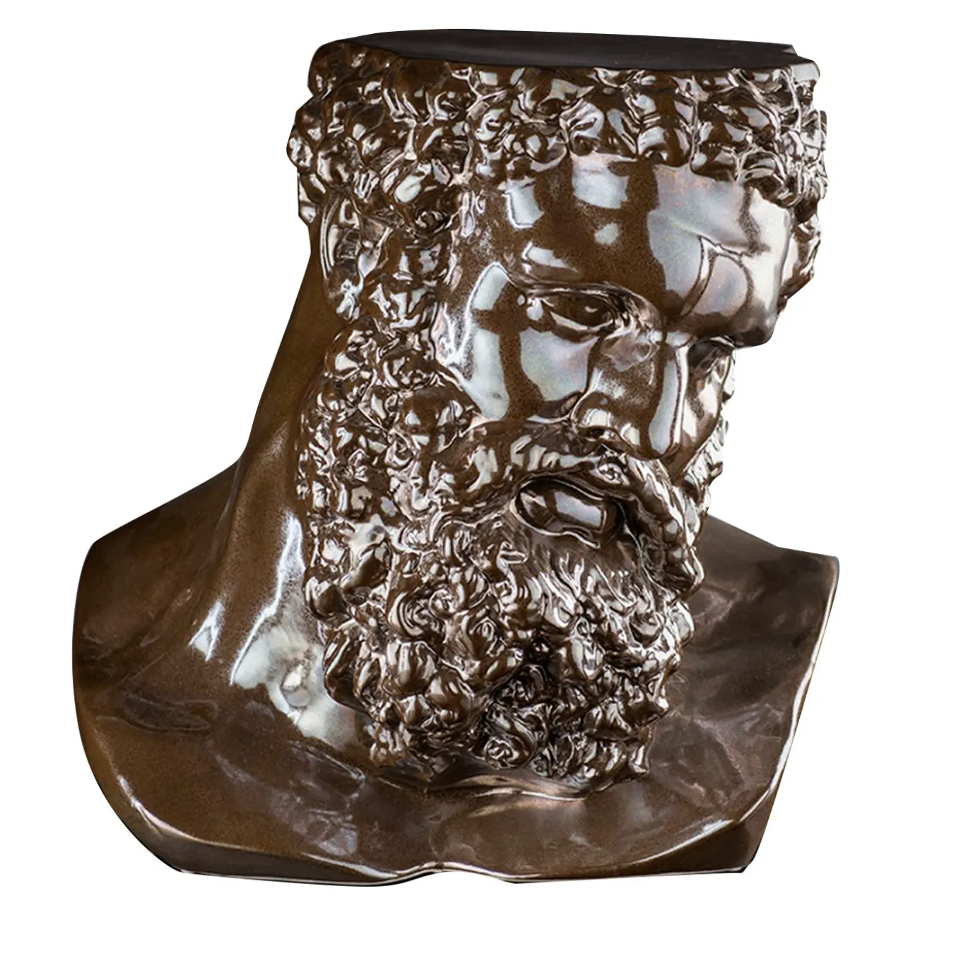 Busto di Ercole in ceramica