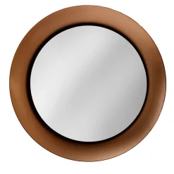 Calliope Specchio da parete in bronzo smerigliato