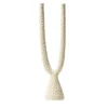 Candelabro Beta in ceramica cornsilk opaca