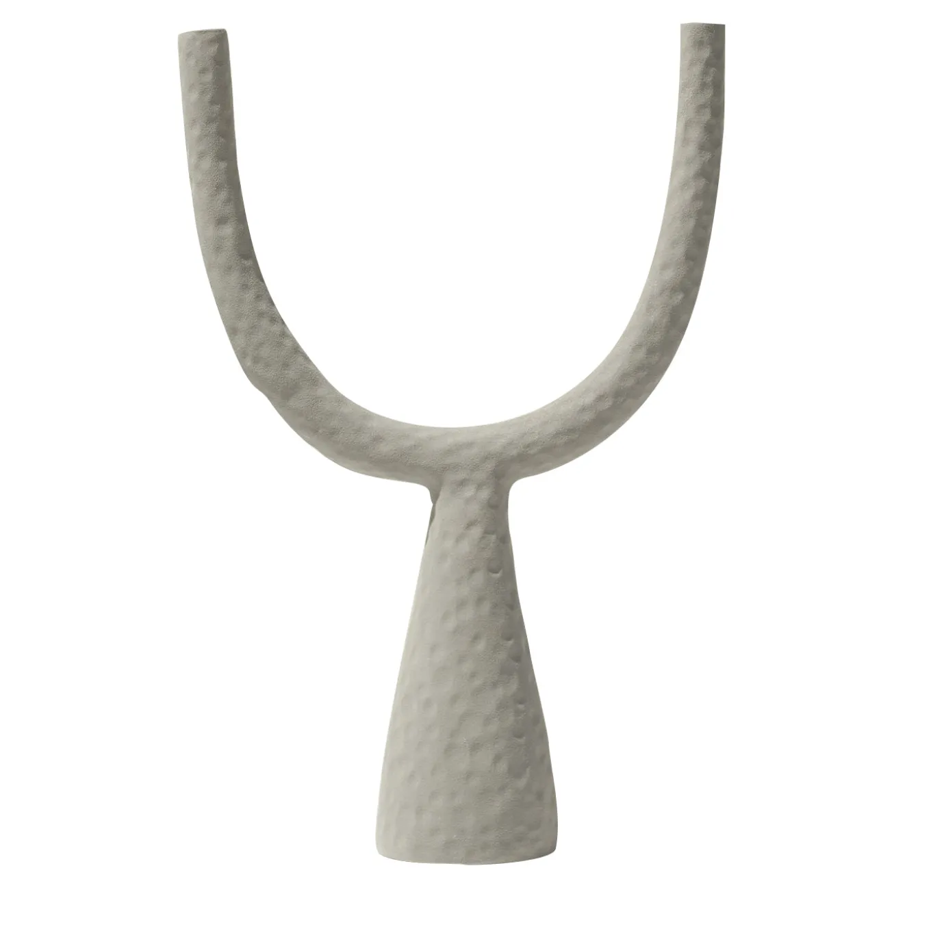 Candelabro Delta in ceramica antracite opaco