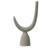 Candelabro mono ZETA in ceramica Antracite opaco