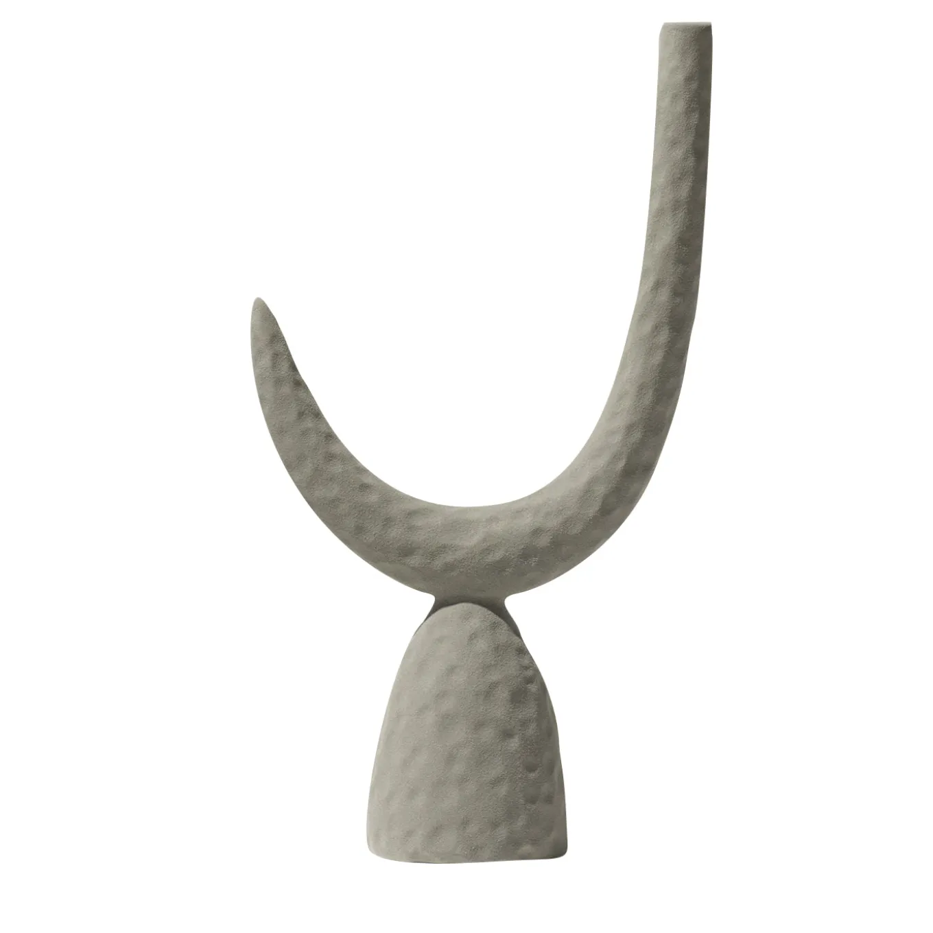 Candelabro mono ZETA in ceramica Antracite opaco