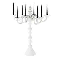 Candelabro Palladio a 8 luci bianco