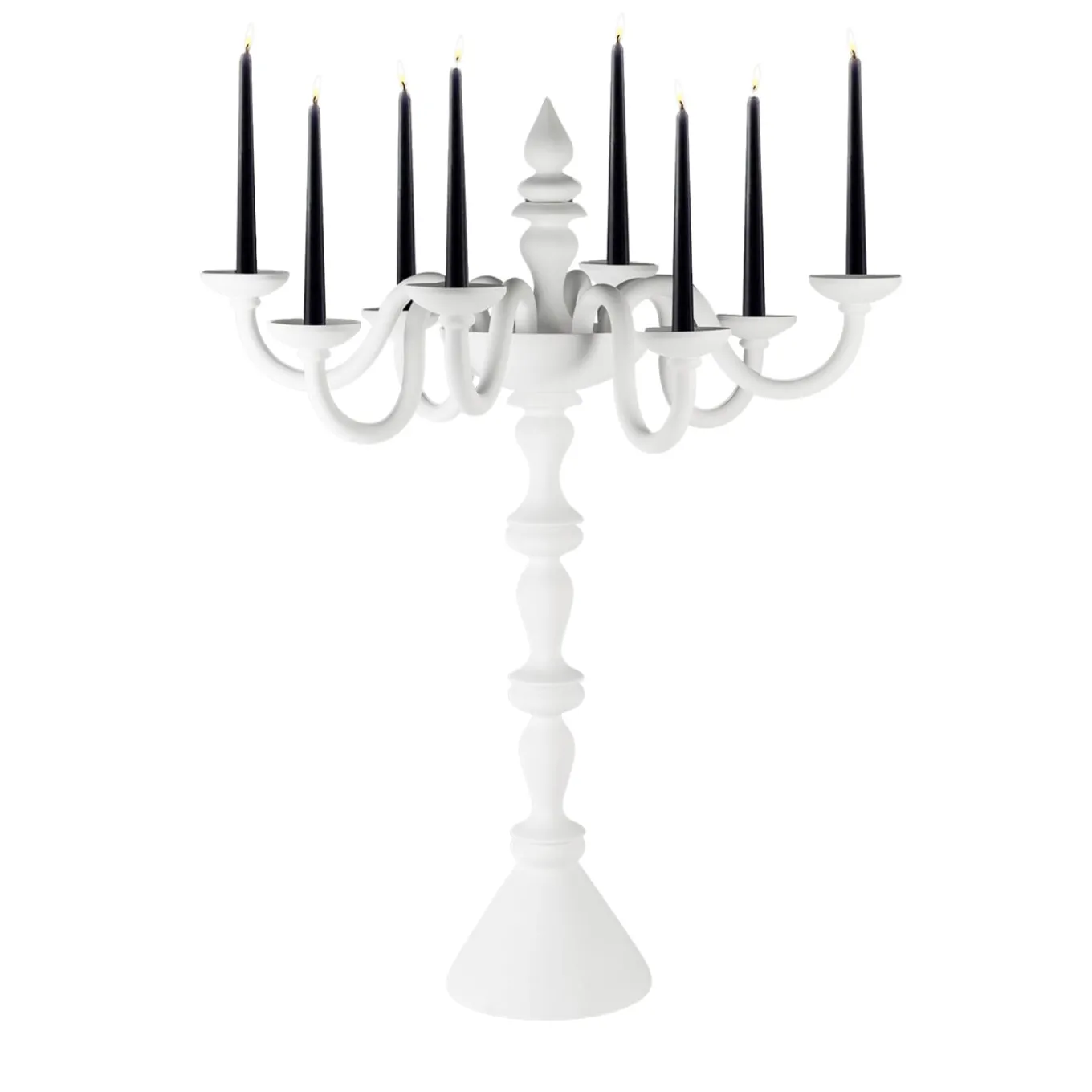 Candelabro Palladio a 8 luci bianco