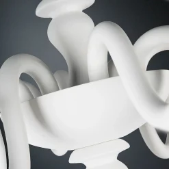 Candelabro Palladio a 8 luci bianco