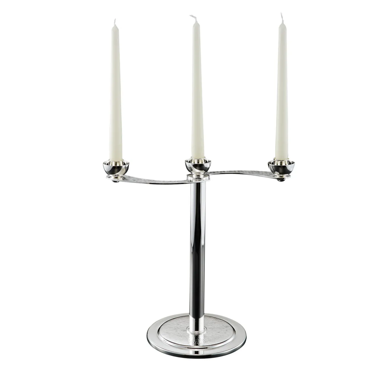 Candelabro Soffio a 3 candele in argento