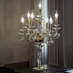Candelabro trasparente Alicante 7 luci