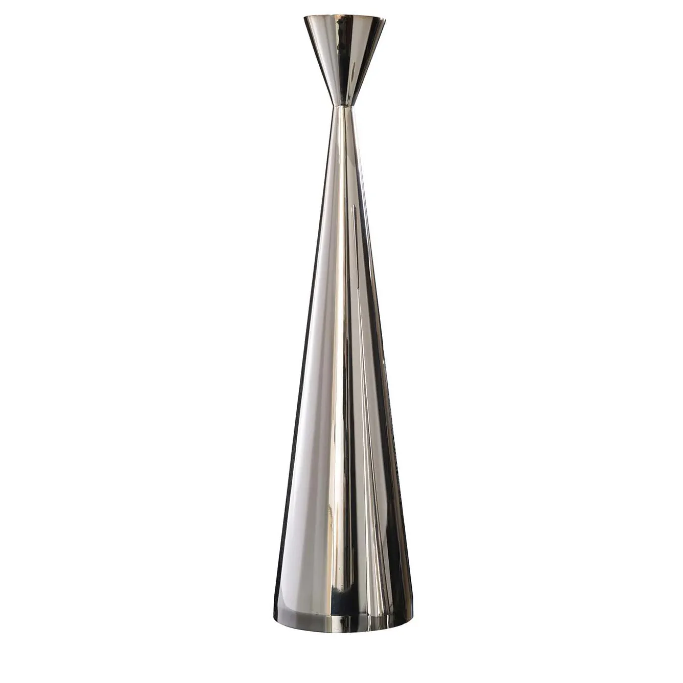 Candeliere alto in ottone