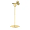 Candeliere alto Omini Climber in ottone lucido di Stefano Giovannoni