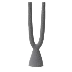 Candeliere Gamma in ceramica blu baltico opaco