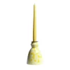 Candeliere in ceramica gialla con 4 candele profumate