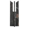 Candeliere in marmo nero e oro Trinity S