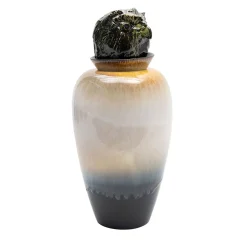 Canopo Civetta Vaso M bianco e nero