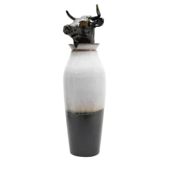Canopo Toro Vaso a L bianco e nero