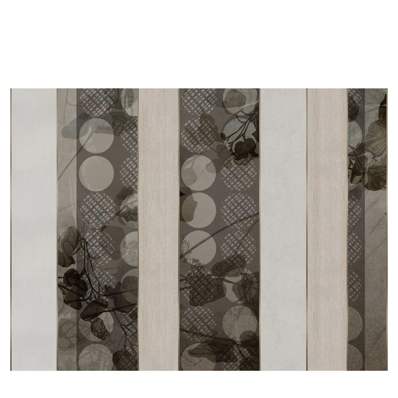 Carta da parati Addio Fiorito Beige
