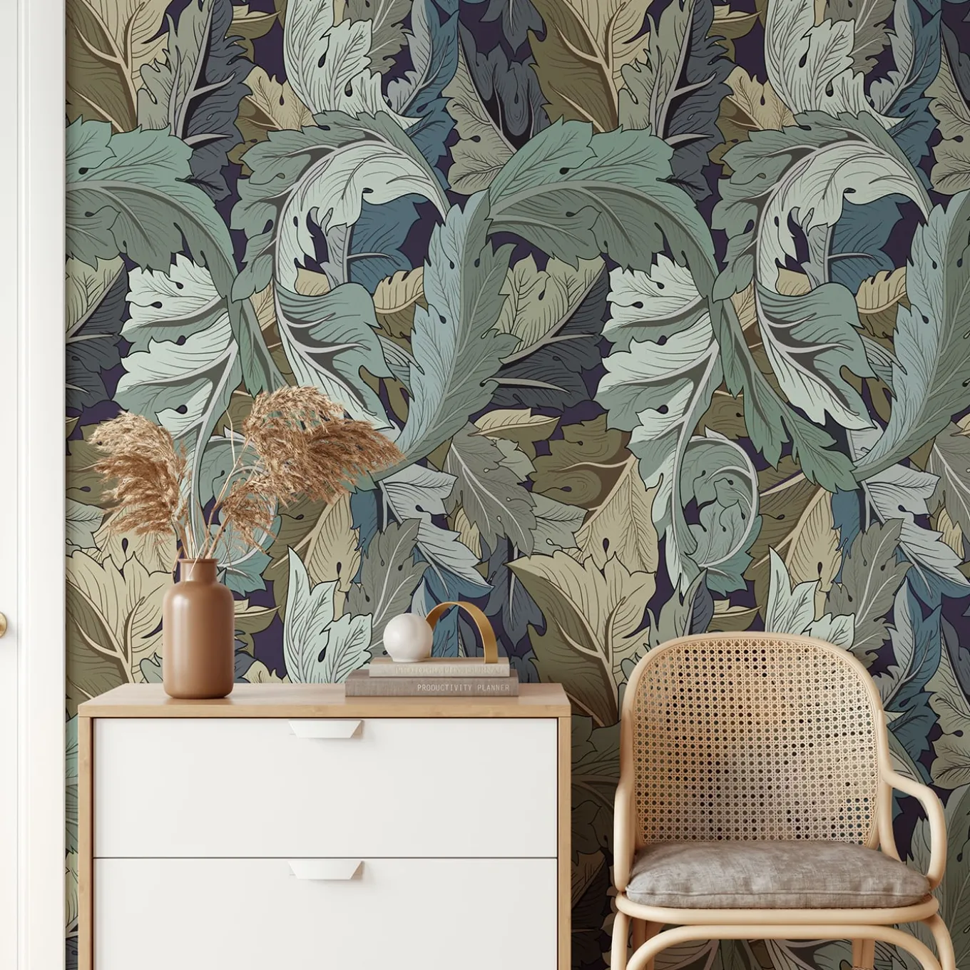 Carta da parati Art Nouveau Vittoriana