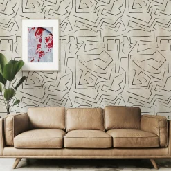 Carta da parati artistica dal design minimale