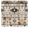 Carta da parati con motivo azteco tribale ikat