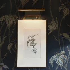 Carta da parati Fiori Blu Ardesia