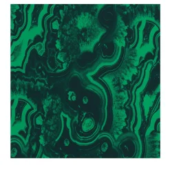Carta da parati Geode Sezione Malachite