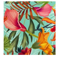 Carta da parati hawaiana Tiki Decor