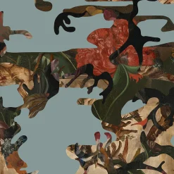 Carta da parati Hidden In Plain Sight Nikko Blue di Magnus Gjoen